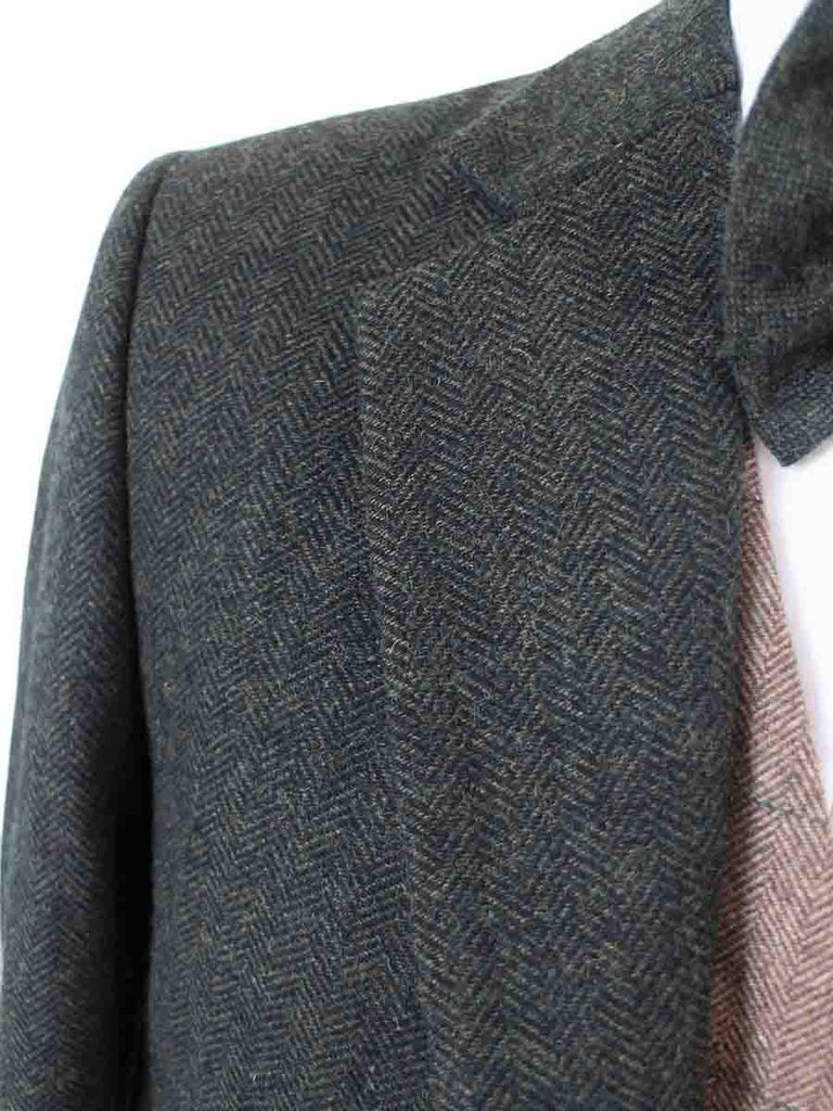GREEN HERRINGBONE MIX & MATCH TWEED 3 PIECE SUIT