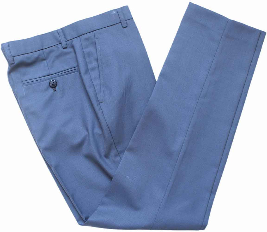 GREY BLUE WORSTED 3 PIECE SUIT