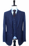 CLASSIC NAVY SPECKLE TWEED 3 PIECE SUIT