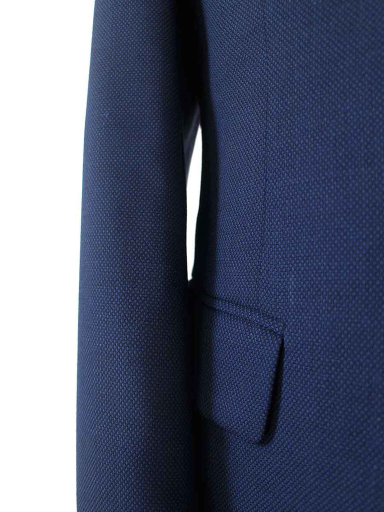 BDtailormade DARK BLUE BIRDSEYE WORSTED 3 PIECE SUIT - BDtailormade Worsted Suittweedmaker hockerty menstweedsuit