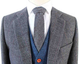 BDtailormade GREY HERRINGBONE MIX & MATCH TWEED 3 PIECE SUIT - BDtailormade TWEED SUITStweedmaker hockerty menstweedsuit