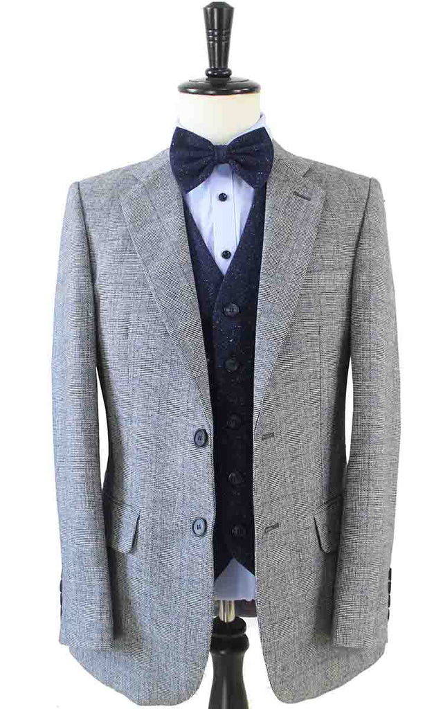 BDtailormade RETRO GREY PLAID MIX & MATCH TWEED 3 PIECE SUIT - BDtailormade TWEED SUITStweedmaker hockerty menstweedsuit