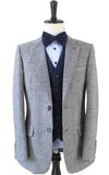 BDtailormade RETRO GREY PLAID MIX & MATCH TWEED 3 PIECE SUIT - BDtailormade TWEED SUITStweedmaker hockerty menstweedsuit