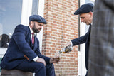 BDtailormade BLUE HERRINGBONE SPECKLE TWEED 3 PIECE SUIT - BDtailormade TWEED SUITStweedmaker hockerty menstweedsuit