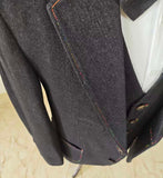BLACK DENIM 3 PIECE SUIT