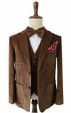 BROWN CORDUROY 3 PIECE SUIT