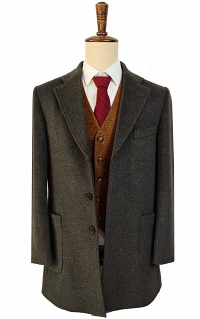 JACKET COLLAR THREE BUTTONS OVERCOAT